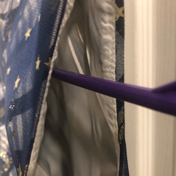 NWT girls size 10 holiday special occasion dress, navy, gold, metallic s… - Picture 7 of 8